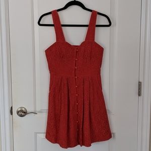 MINKPINK Red Floral Pattern Dress